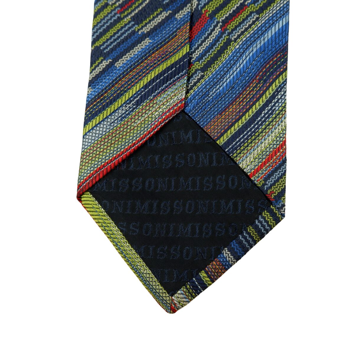 a16298 8 Missoni Tie Silk Multicolor Stripe Italy (US Import Tax Included) มุมที่ 8