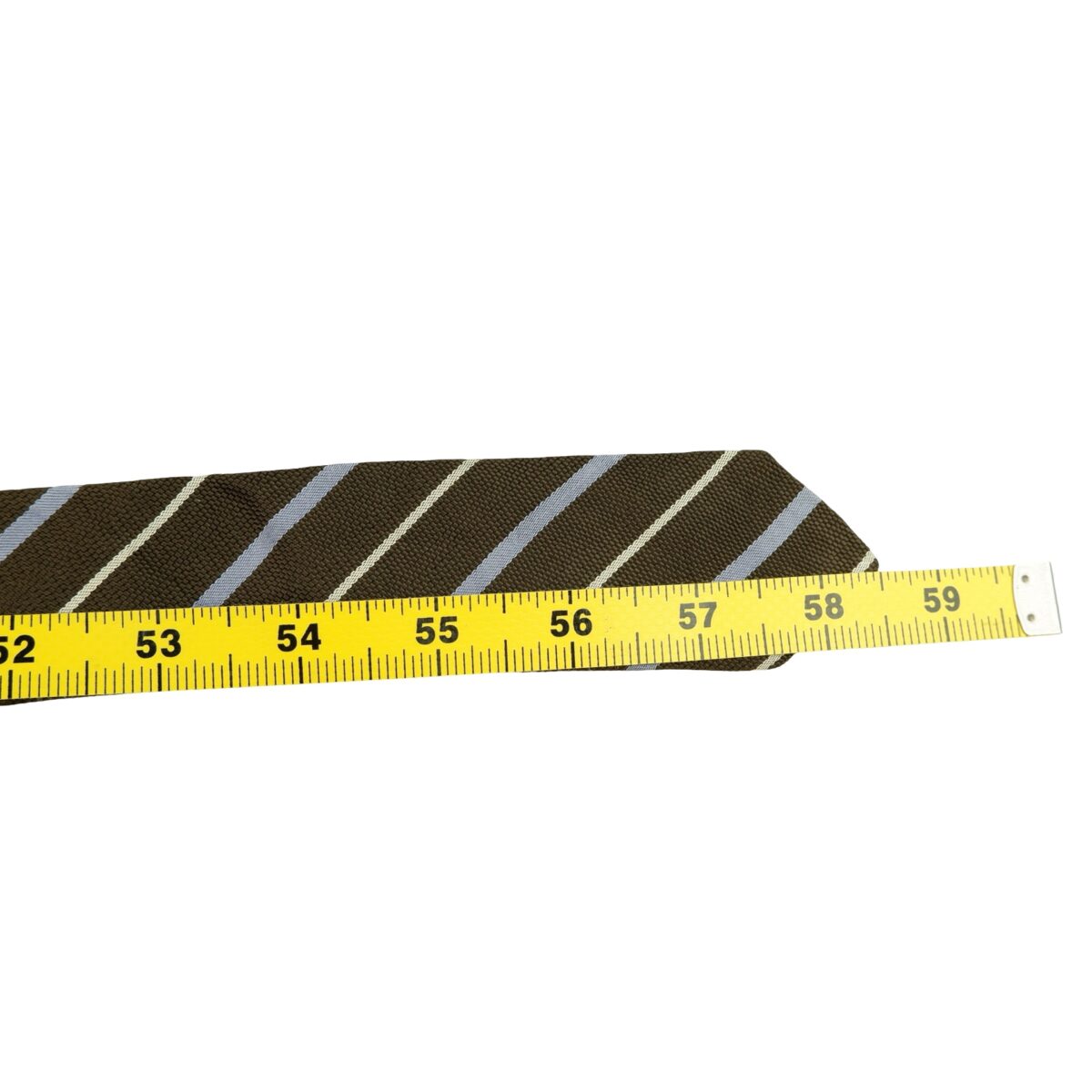 a16299 13 Polo Ralph Lauren Tie Silk Brown Stripe Germany (US Import Tax Included) มุมที่ 13