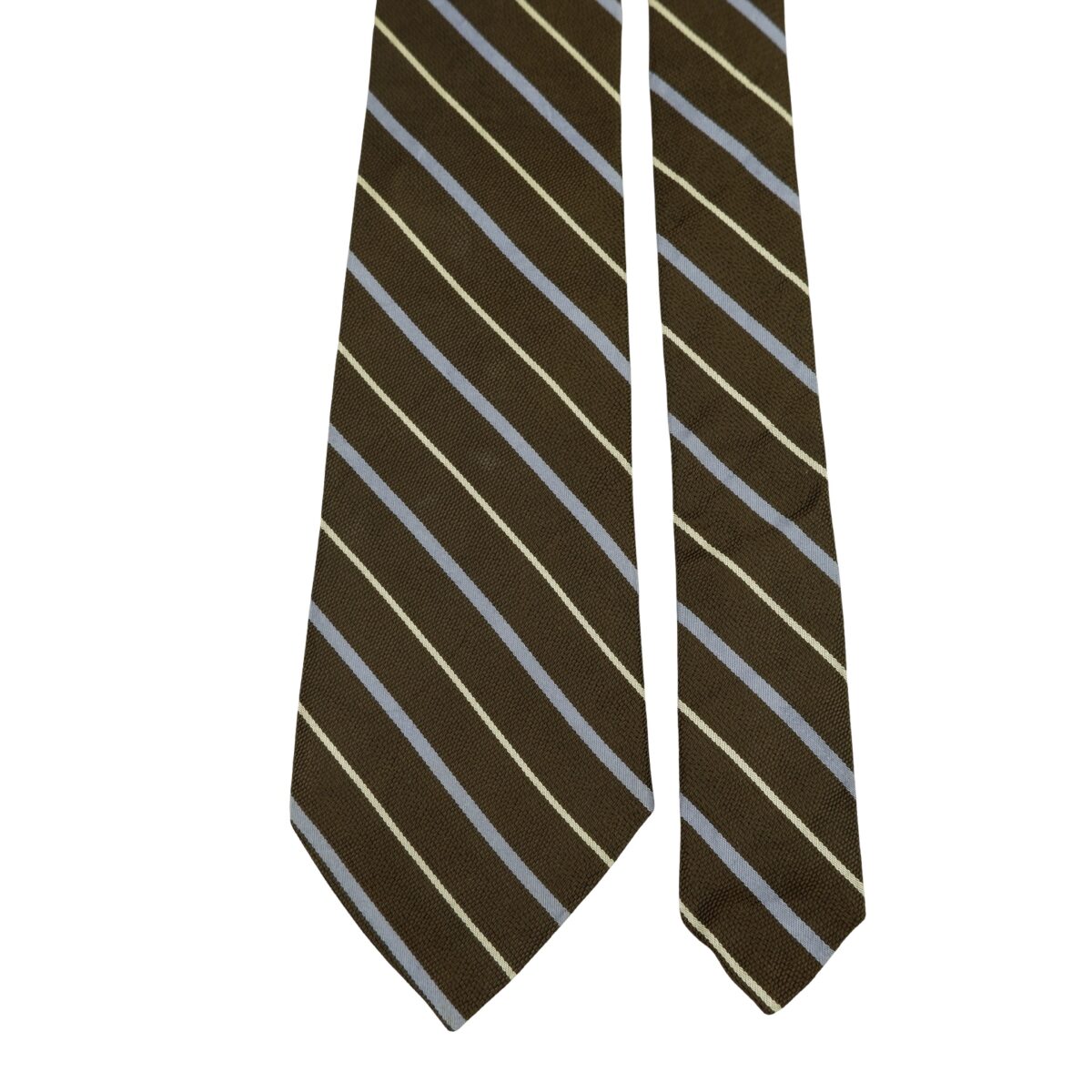 a16299 3 Polo Ralph Lauren Tie Silk Brown Stripe Germany (US Import Tax Included) มุมที่ 3