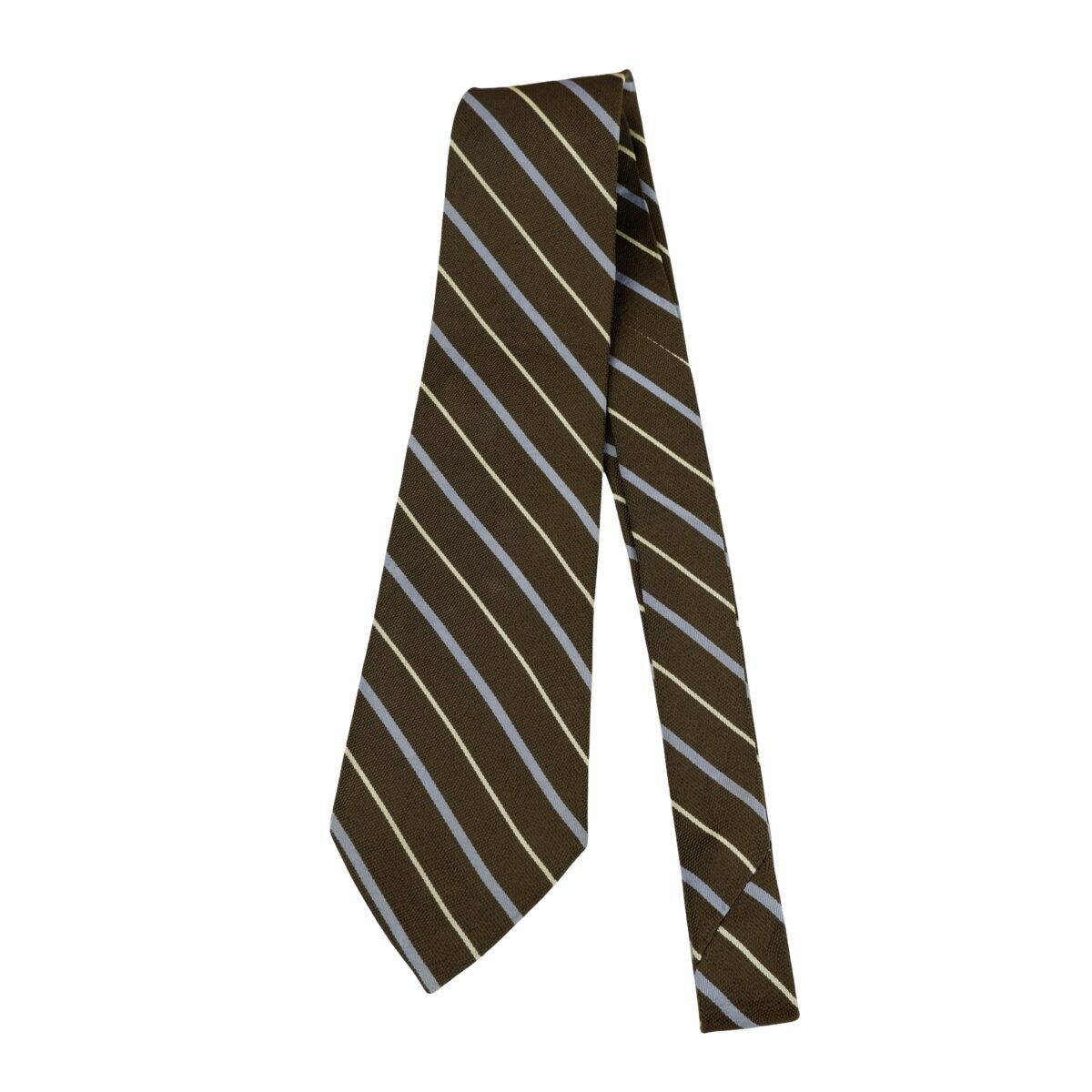 a16299 5 Polo Ralph Lauren Tie Silk Brown Stripe Germany (US Import Tax Included) มุมที่ 5