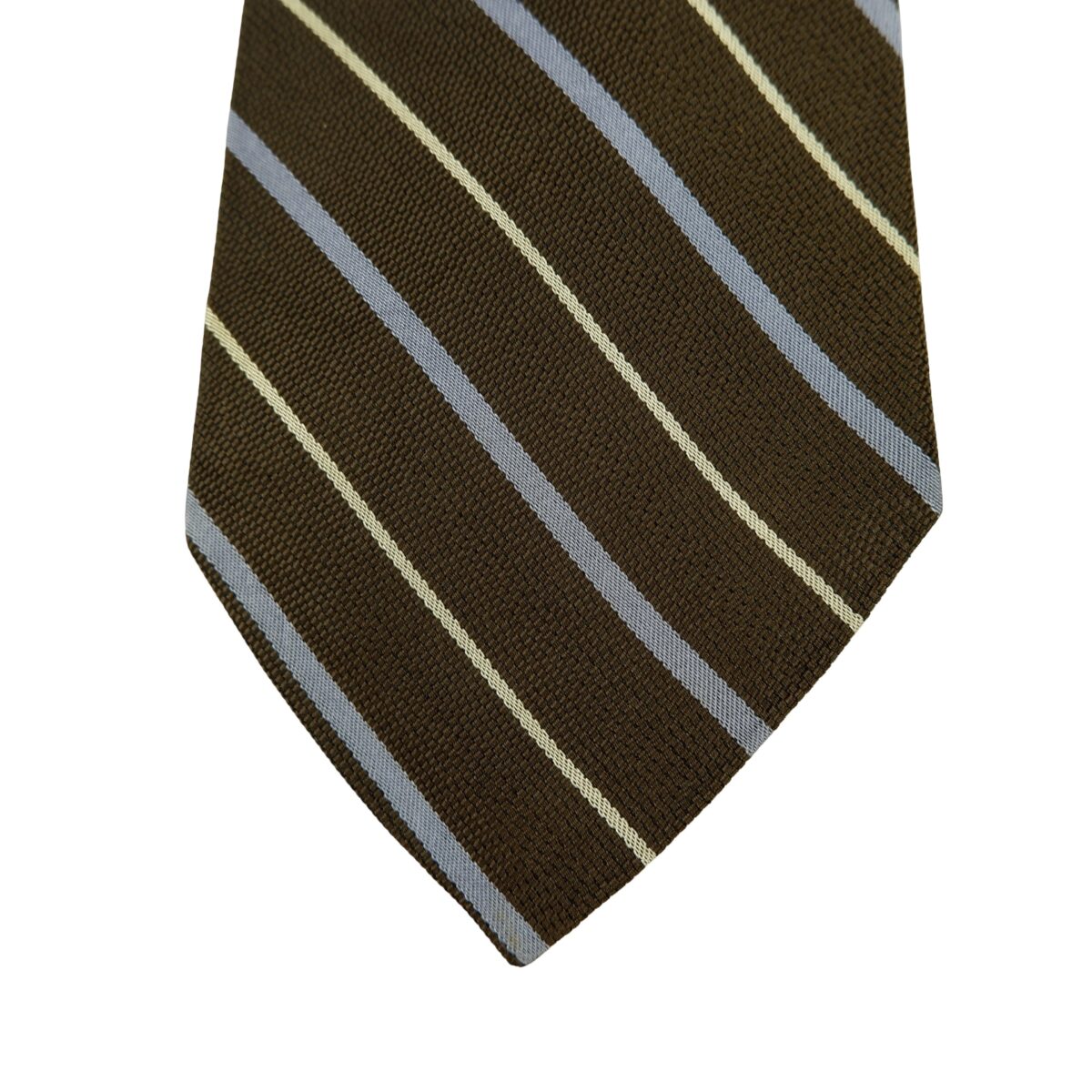 a16299 6 Polo Ralph Lauren Tie Silk Brown Stripe Germany (US Import Tax Included) มุมที่ 6