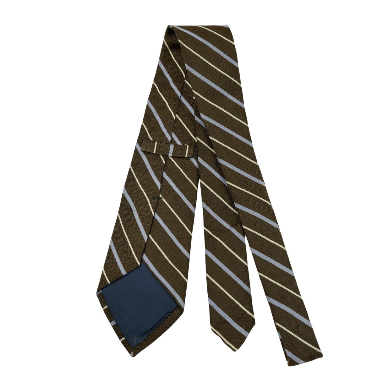 a16299 7 Polo Ralph Lauren Tie Silk Brown Stripe Germany (US Import Tax Included) มุมที่ 7