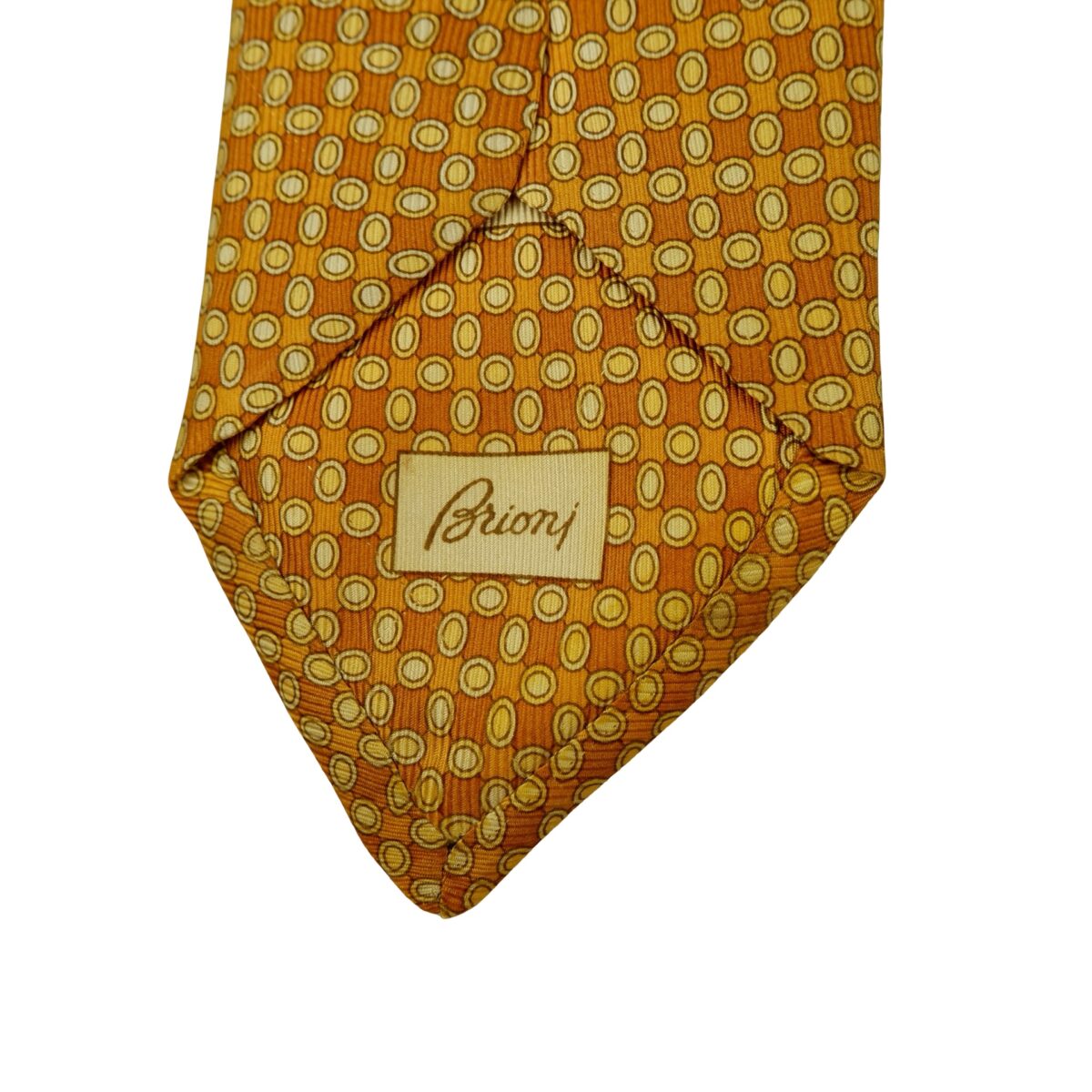 Brioni Tie Silk Brown Geometric Italy (US Import Tax Included) | mesabb clothing Brioni Tie Silk Brown Geometric Italy (US Import Tax Included) มุมที่ 15