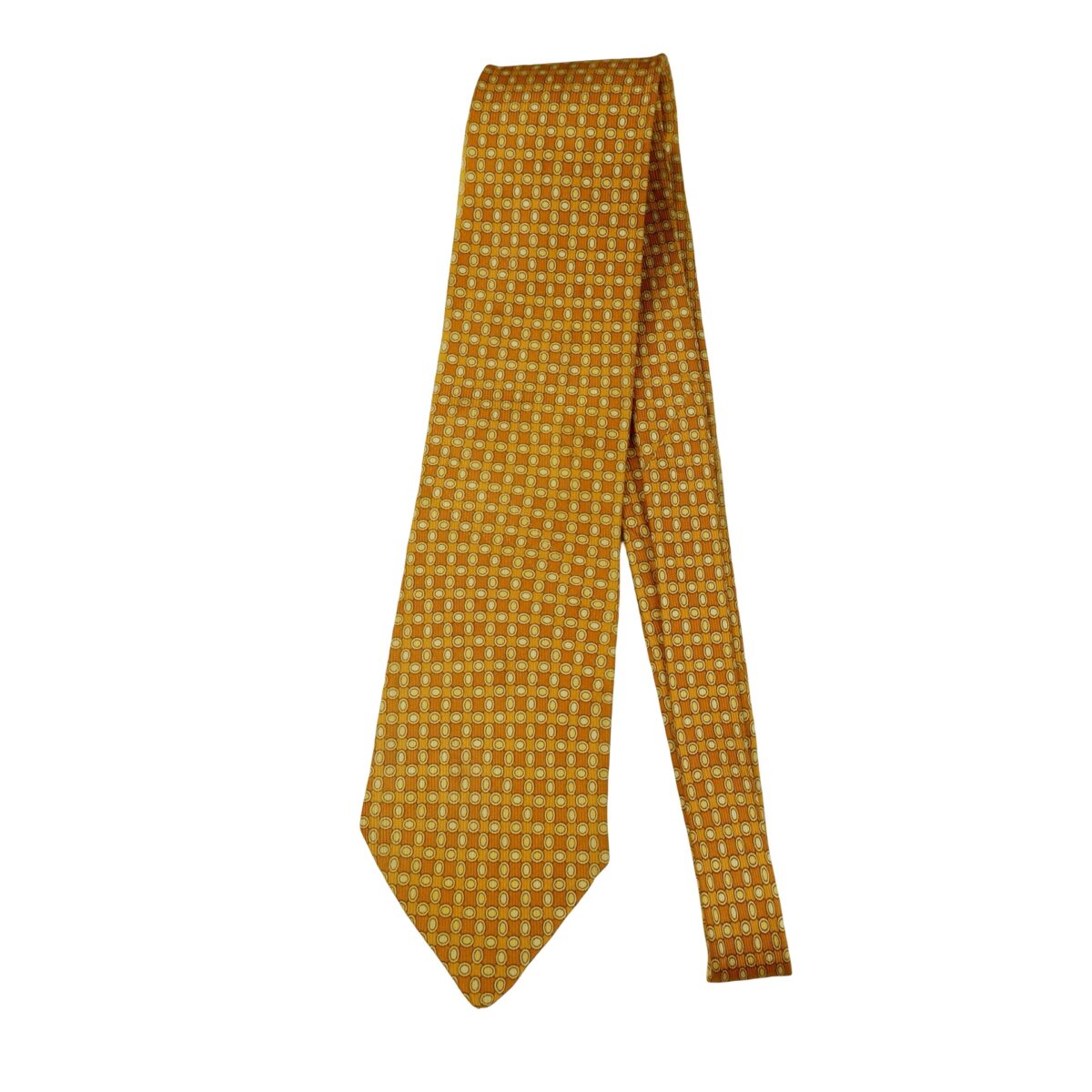 Brioni Tie Silk Brown Geometric Italy (US Import Tax Included) | mesabb clothing Brioni Tie Silk Brown Geometric Italy (US Import Tax Included) มุมที่ 5