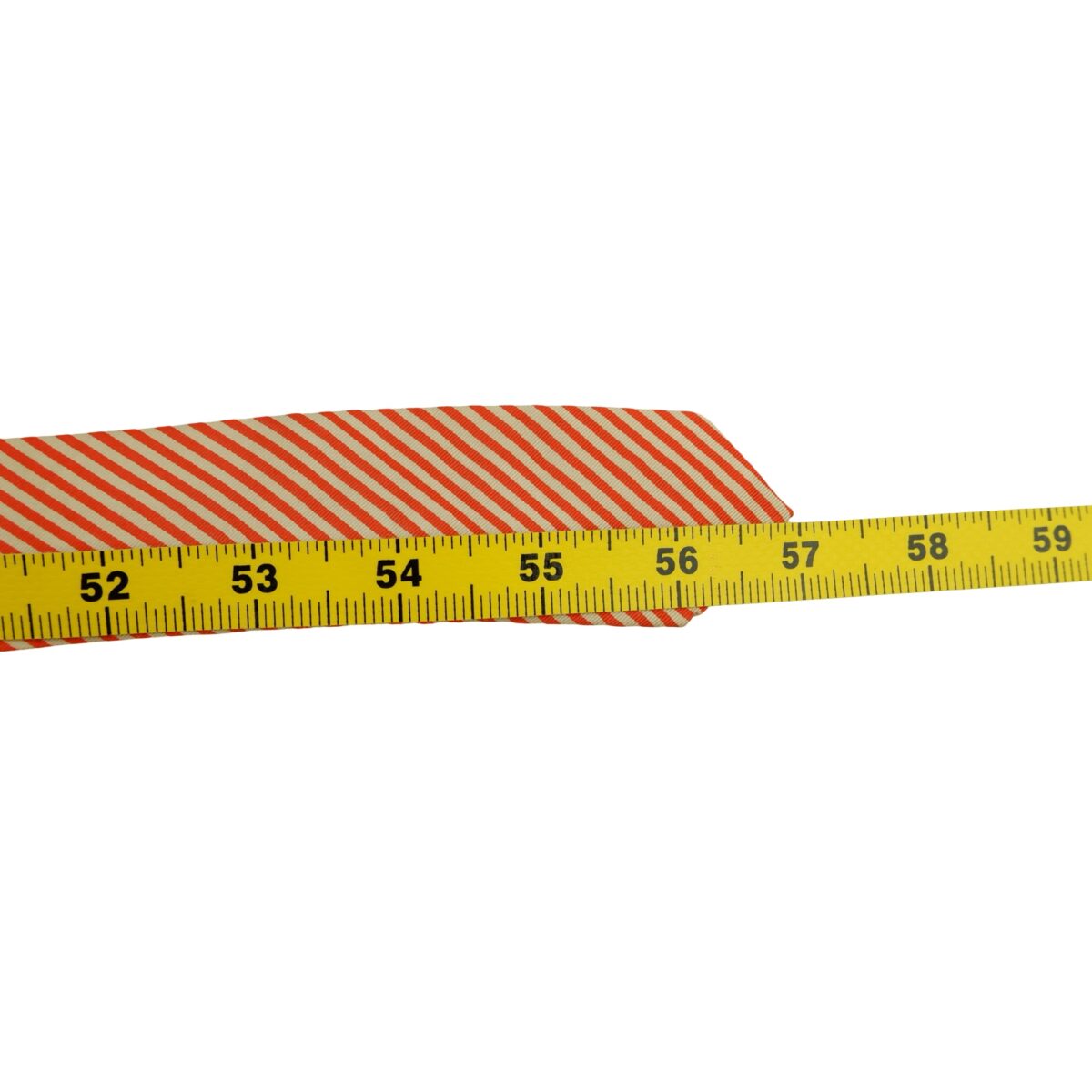 a16316 11 Paul Smith Tie Silk Orange White Stripe (US Import Tax Included) มุมที่ 11