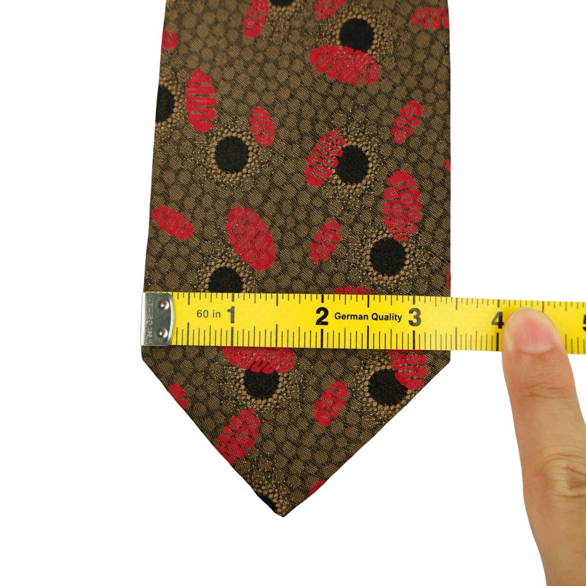 Valentino Tie Silk Brown Geometric Japan (US Import Tax Included) | mesabb clothing Valentino Tie Silk Brown Geometric Japan (US Import Tax Included) มุมที่ 12