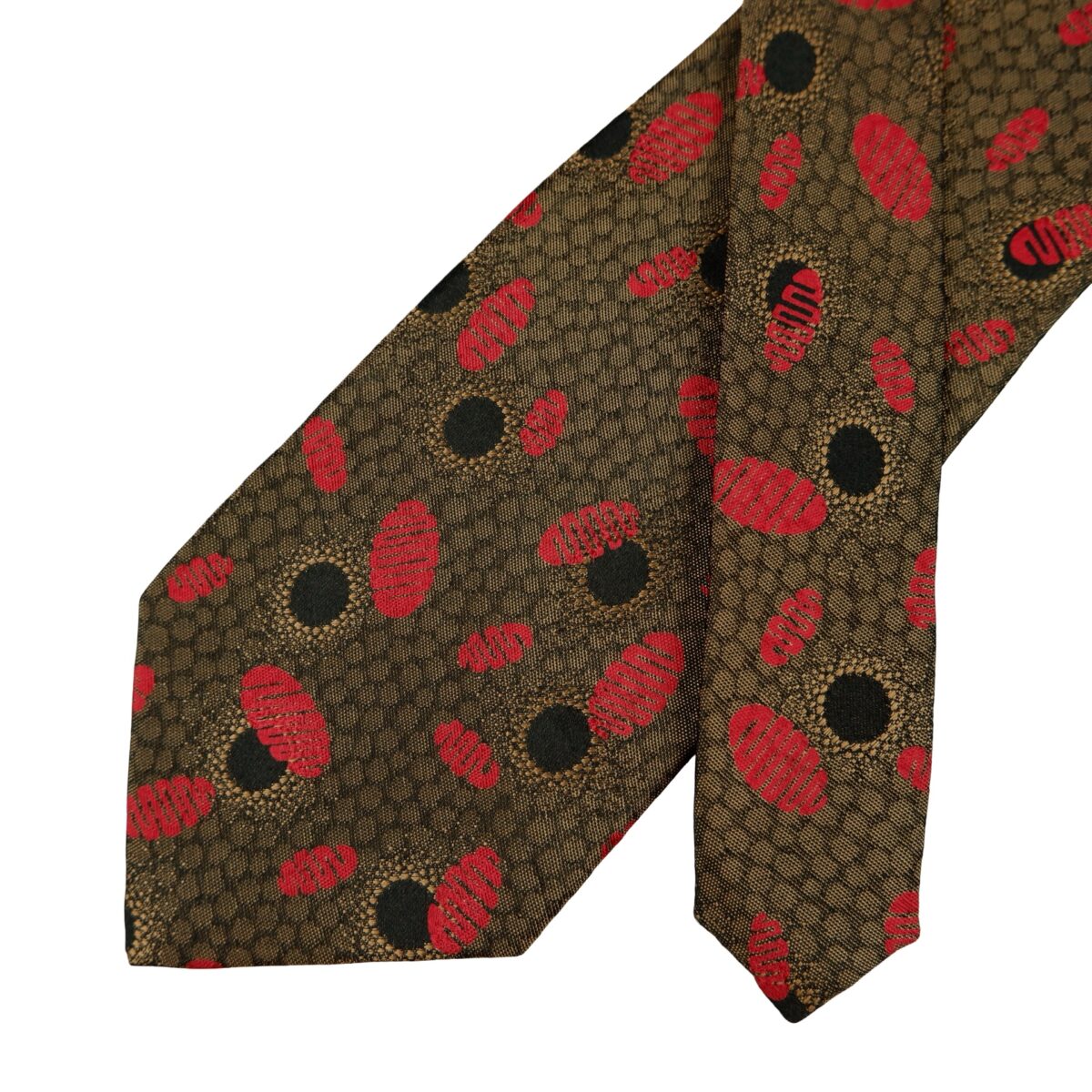 Valentino Tie Silk Brown Geometric Japan (US Import Tax Included) | mesabb clothing Valentino Tie Silk Brown Geometric Japan (US Import Tax Included) มุมที่ 2