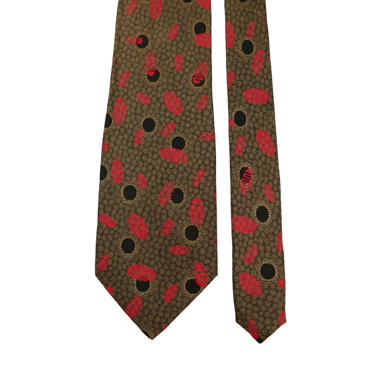 Valentino Tie Silk Brown Geometric Japan (US Import Tax Included) | mesabb clothing Valentino Tie Silk Brown Geometric Japan (US Import Tax Included) มุมที่ 3