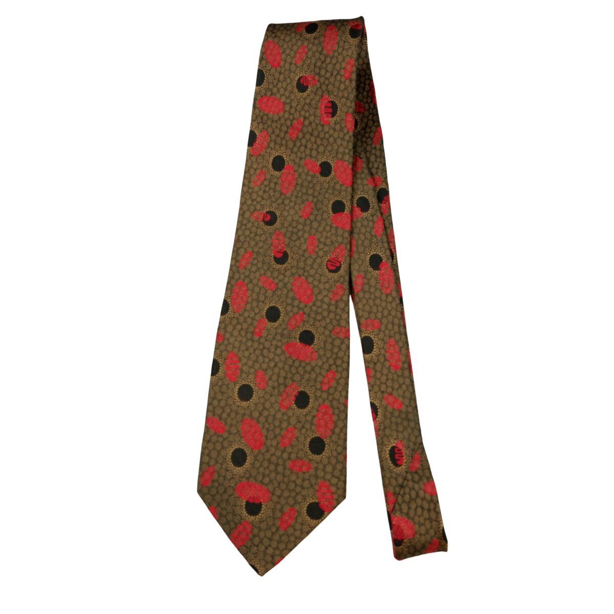Valentino Tie Silk Brown Geometric Japan (US Import Tax Included) | mesabb clothing Valentino Tie Silk Brown Geometric Japan (US Import Tax Included) มุมที่ 5