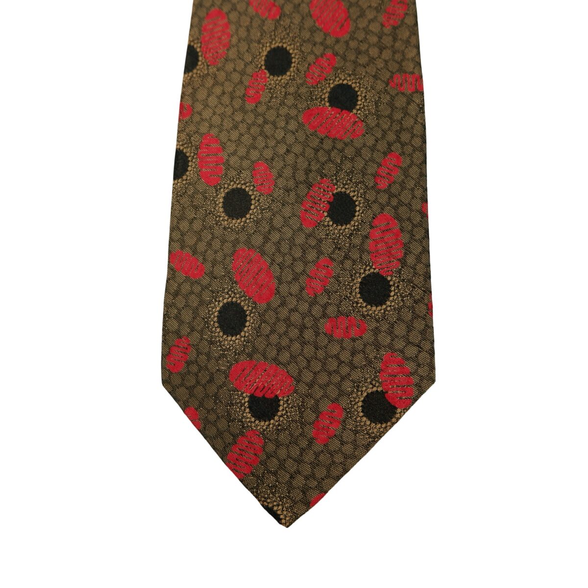 Valentino Tie Silk Brown Geometric Japan (US Import Tax Included) | mesabb clothing Valentino Tie Silk Brown Geometric Japan (US Import Tax Included) มุมที่ 6
