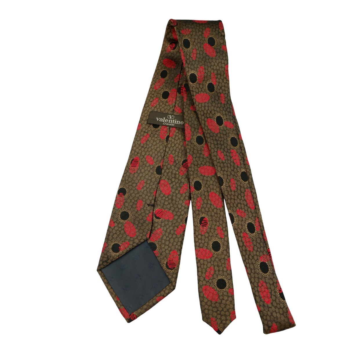 Valentino Tie Silk Brown Geometric Japan (US Import Tax Included) | mesabb clothing Valentino Tie Silk Brown Geometric Japan (US Import Tax Included) มุมที่ 7