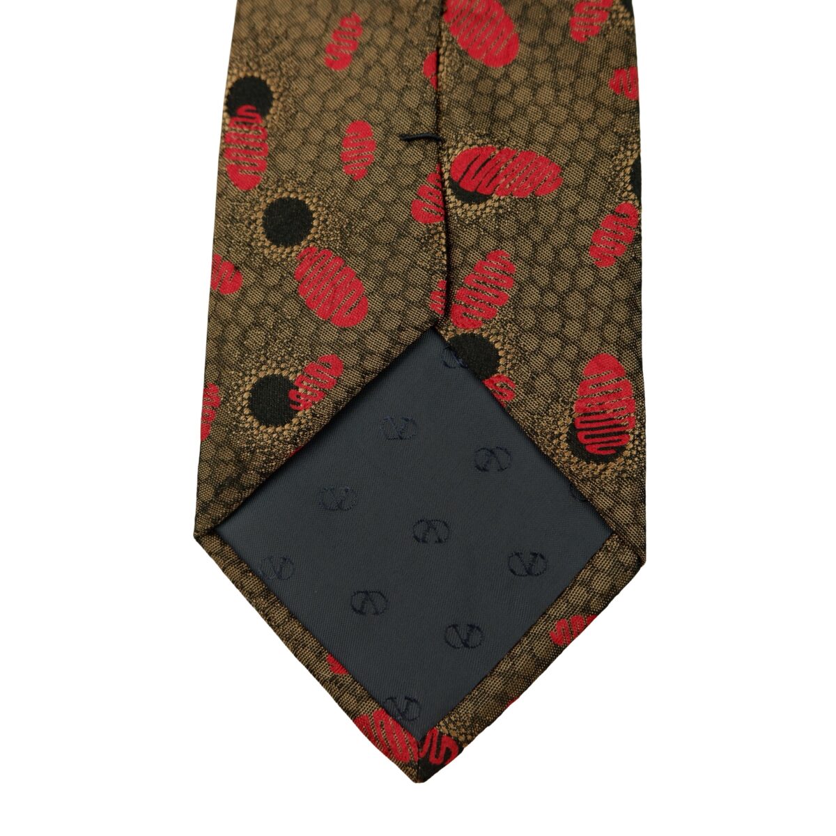Valentino Tie Silk Brown Geometric Japan (US Import Tax Included) | mesabb clothing Valentino Tie Silk Brown Geometric Japan (US Import Tax Included) มุมที่ 8