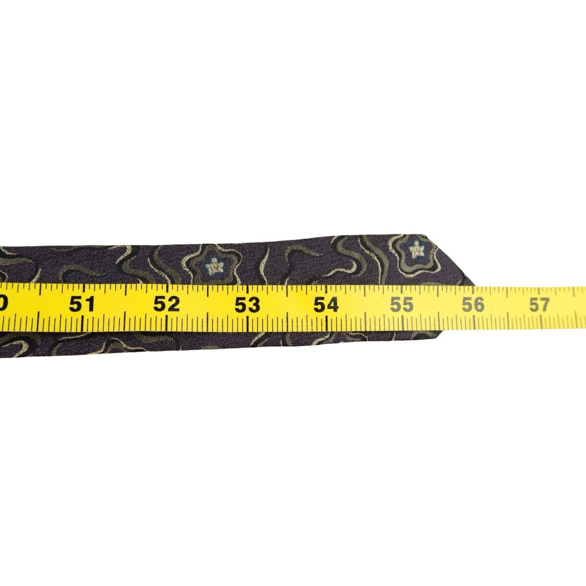 Valentino Tie Silk Dark Purple Abstract Pattern Italy (US Import Tax Included) | mesabb clothing Valentino Tie Silk Dark Purple Abstract Pattern Italy (US Import Tax Included) มุมที่ 13