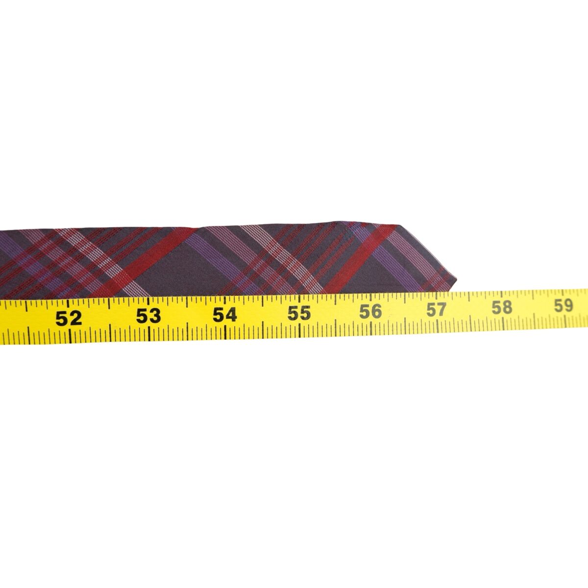 a16340 15 Hugo Boss Tie Silk Purple Check Italy (US Import Tax Included) มุมที่ 15