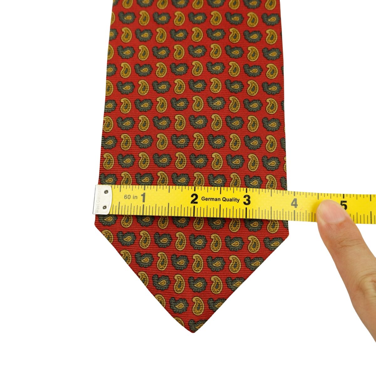a16341 11 Brooks Brothers Tie Silk Brown Paisley Pattern USA (US Import Tax Included) มุมที่ 11
