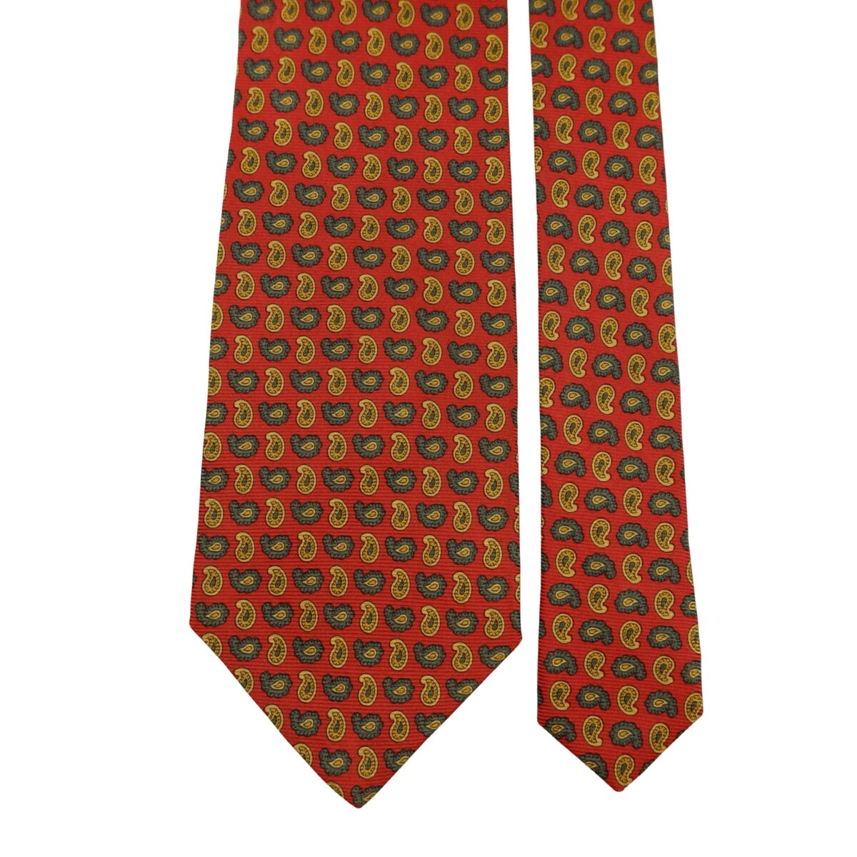 a16341 3 Brooks Brothers Tie Silk Brown Paisley Pattern USA (US Import Tax Included) มุมที่ 3