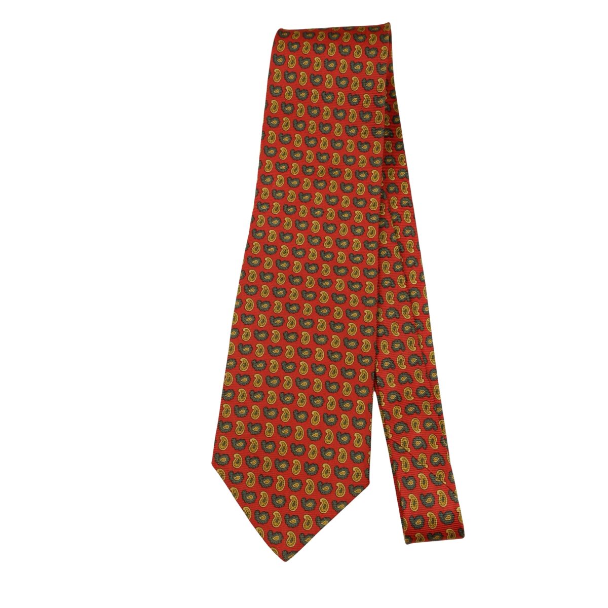 a16341 5 Brooks Brothers Tie Silk Brown Paisley Pattern USA (US Import Tax Included) มุมที่ 5
