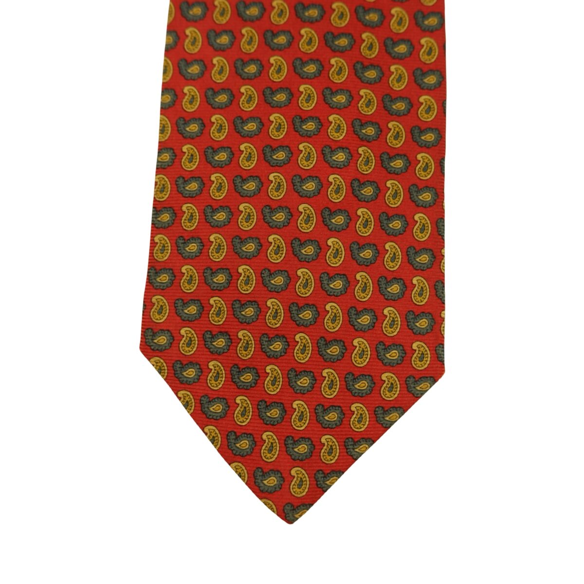 a16341 6 Brooks Brothers Tie Silk Brown Paisley Pattern USA (US Import Tax Included) มุมที่ 6