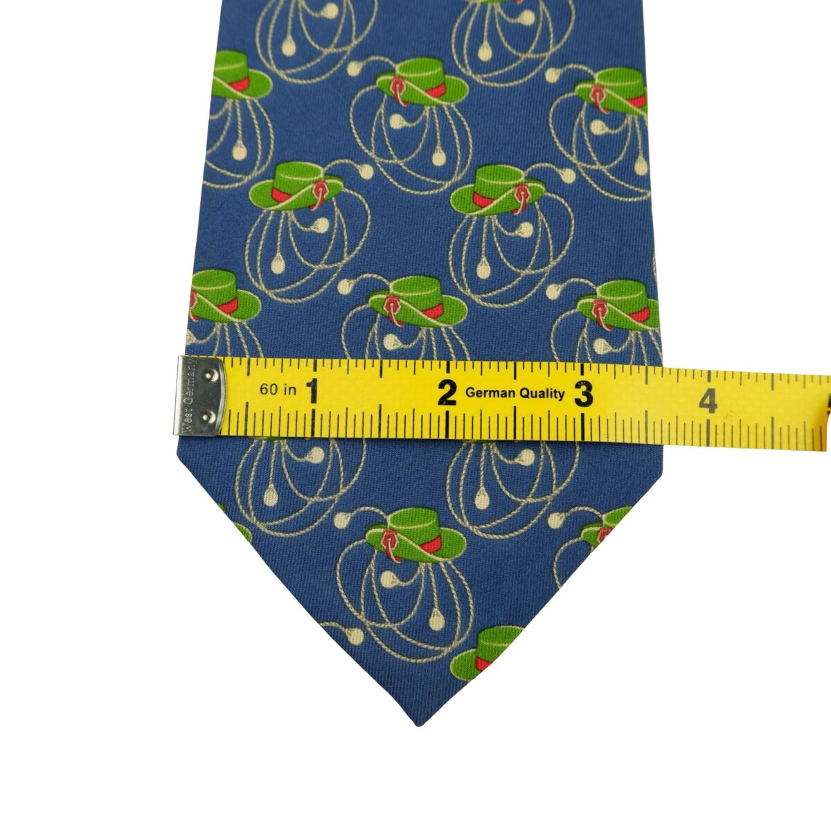 a16342 13 Gucci Tie Silk Blue Hat Pattern Italy (US Import Tax Included) มุมที่ 13