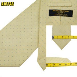 Brooks Brothers Tie Silk Beige Dot Pattern USA (US Import Tax Included) มุมที่ 1