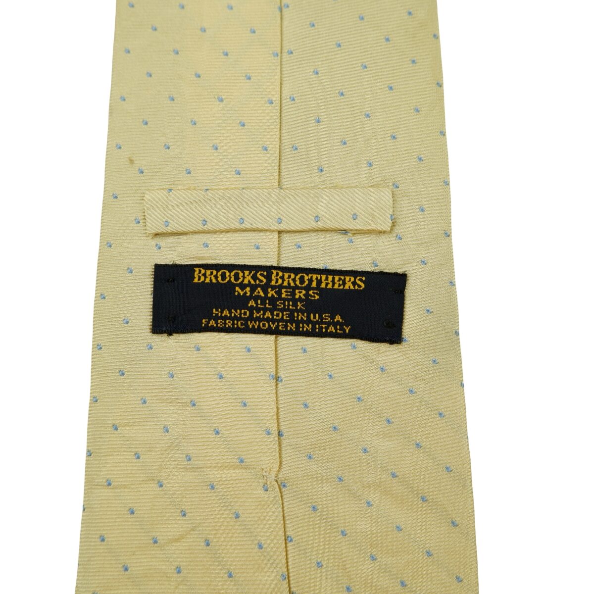 a16346 9 Brooks Brothers Tie Silk Beige Dot Pattern USA (US Import Tax Included) มุมที่ 9