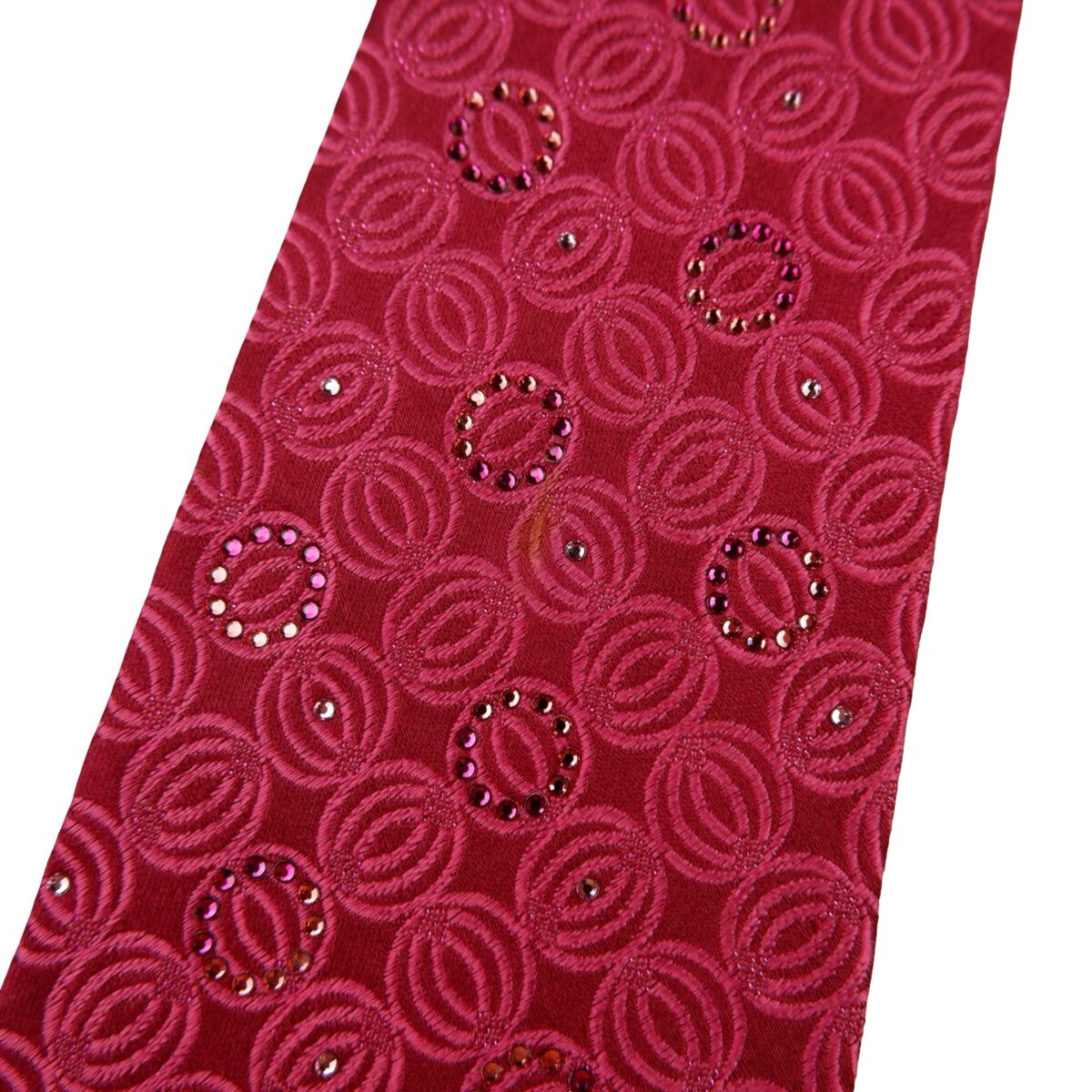 a16351 12 Mila Schon Tie Silk Pink Geometric Korea (US Import Tax Included) มุมที่ 12