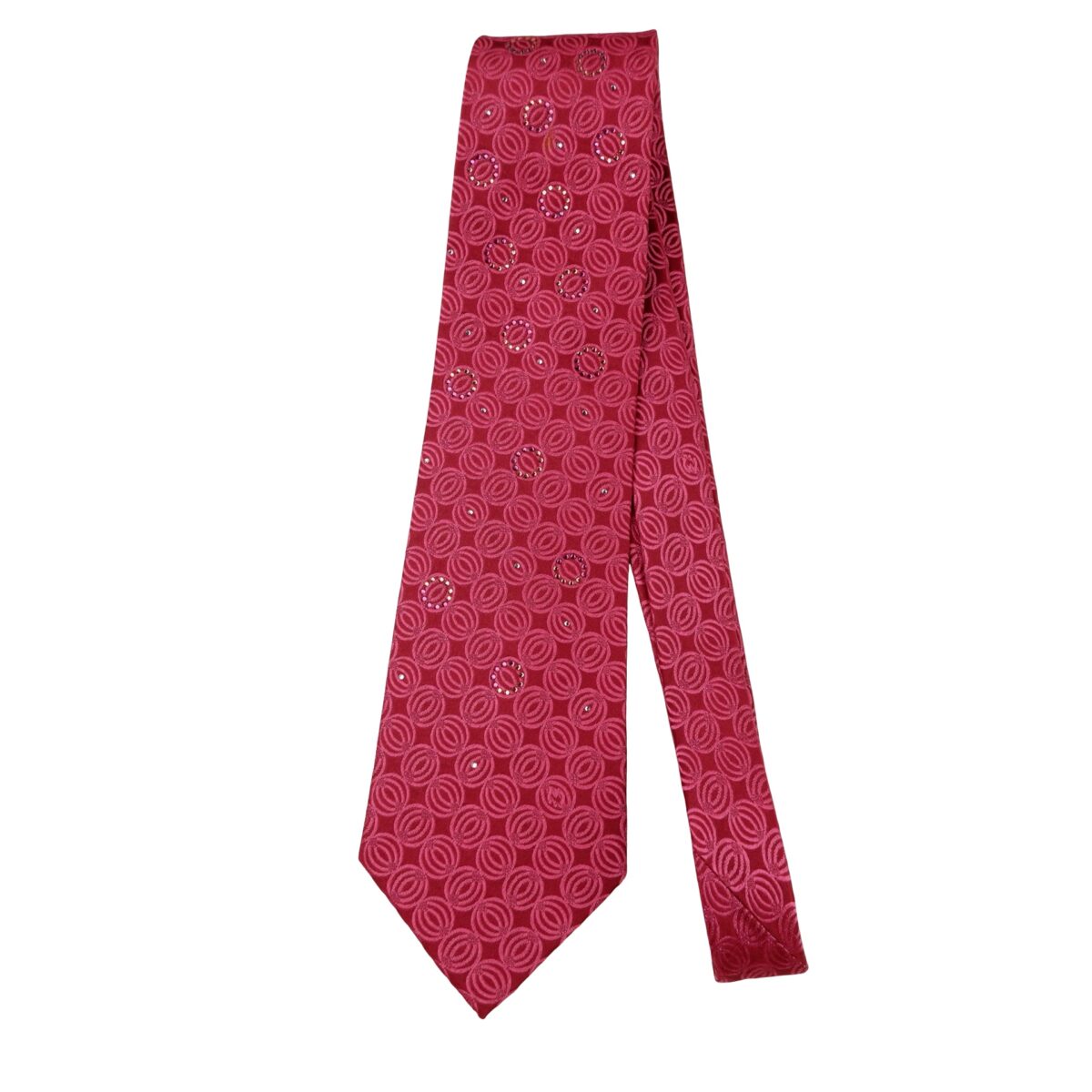 a16351 5 Mila Schon Tie Silk Pink Geometric Korea (US Import Tax Included) มุมที่ 5