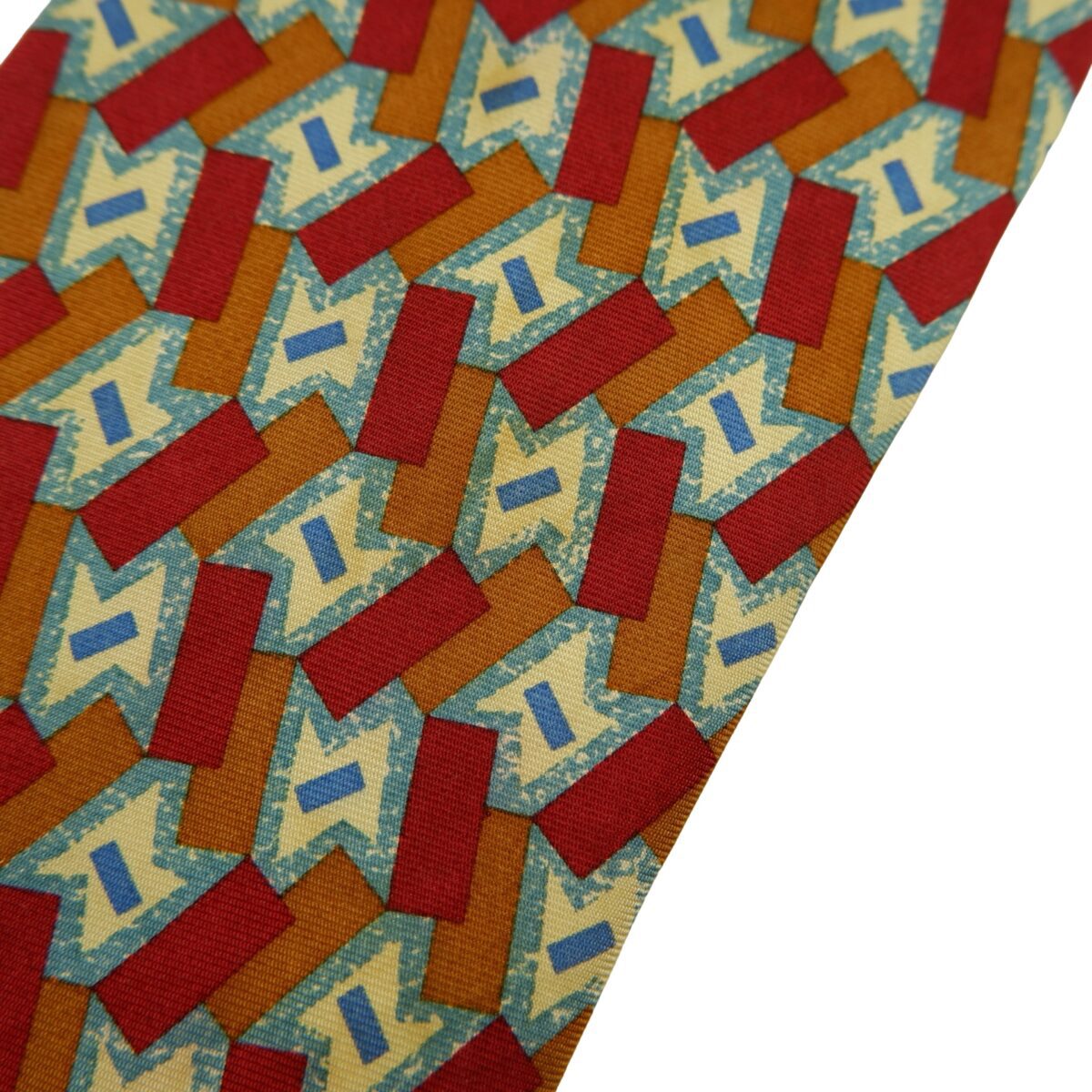 Pierre Cardin Tie Silk Multicolor Geometric (US Import Tax Included) | mesabb clothing Pierre Cardin Tie Silk Multicolor Geometric (US Import Tax Included) มุมที่ 10
