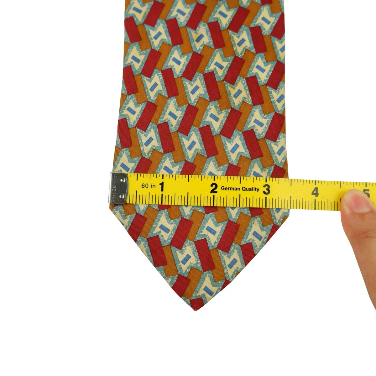 Pierre Cardin Tie Silk Multicolor Geometric (US Import Tax Included) | mesabb clothing Pierre Cardin Tie Silk Multicolor Geometric (US Import Tax Included) มุมที่ 11