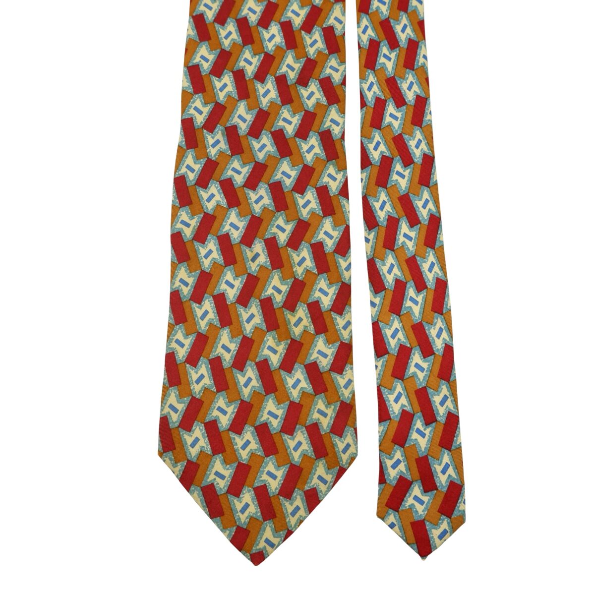Pierre Cardin Tie Silk Multicolor Geometric (US Import Tax Included) | mesabb clothing Pierre Cardin Tie Silk Multicolor Geometric (US Import Tax Included) มุมที่ 3
