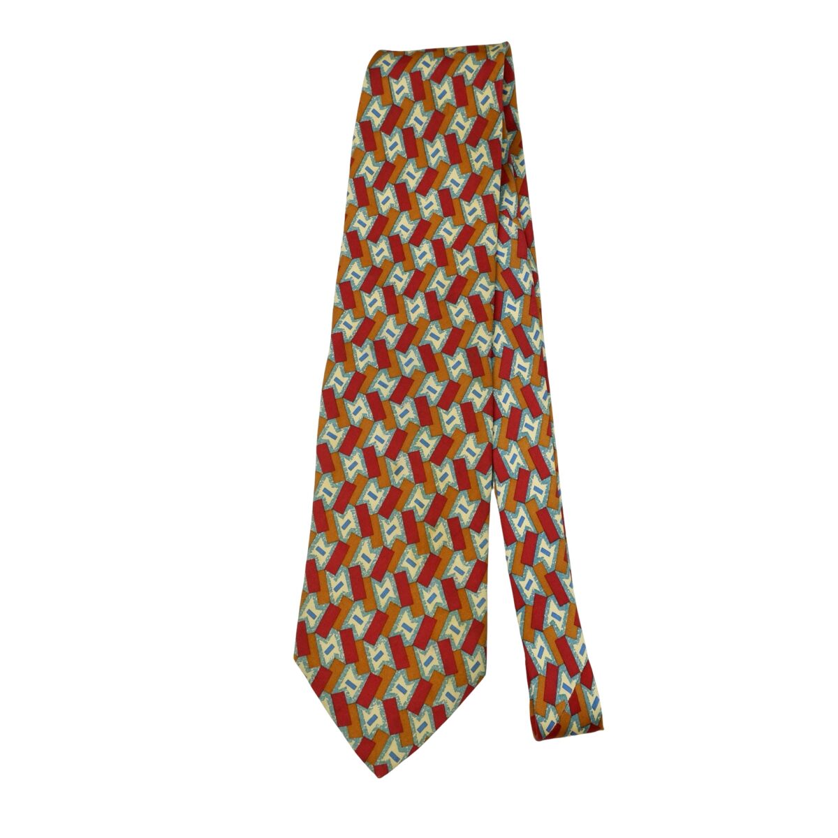 Pierre Cardin Tie Silk Multicolor Geometric (US Import Tax Included) | mesabb clothing Pierre Cardin Tie Silk Multicolor Geometric (US Import Tax Included) มุมที่ 5