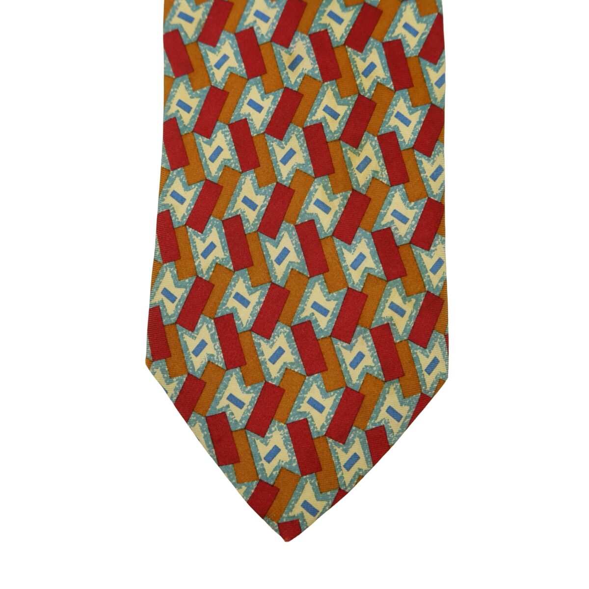 Pierre Cardin Tie Silk Multicolor Geometric (US Import Tax Included) | mesabb clothing Pierre Cardin Tie Silk Multicolor Geometric (US Import Tax Included) มุมที่ 6