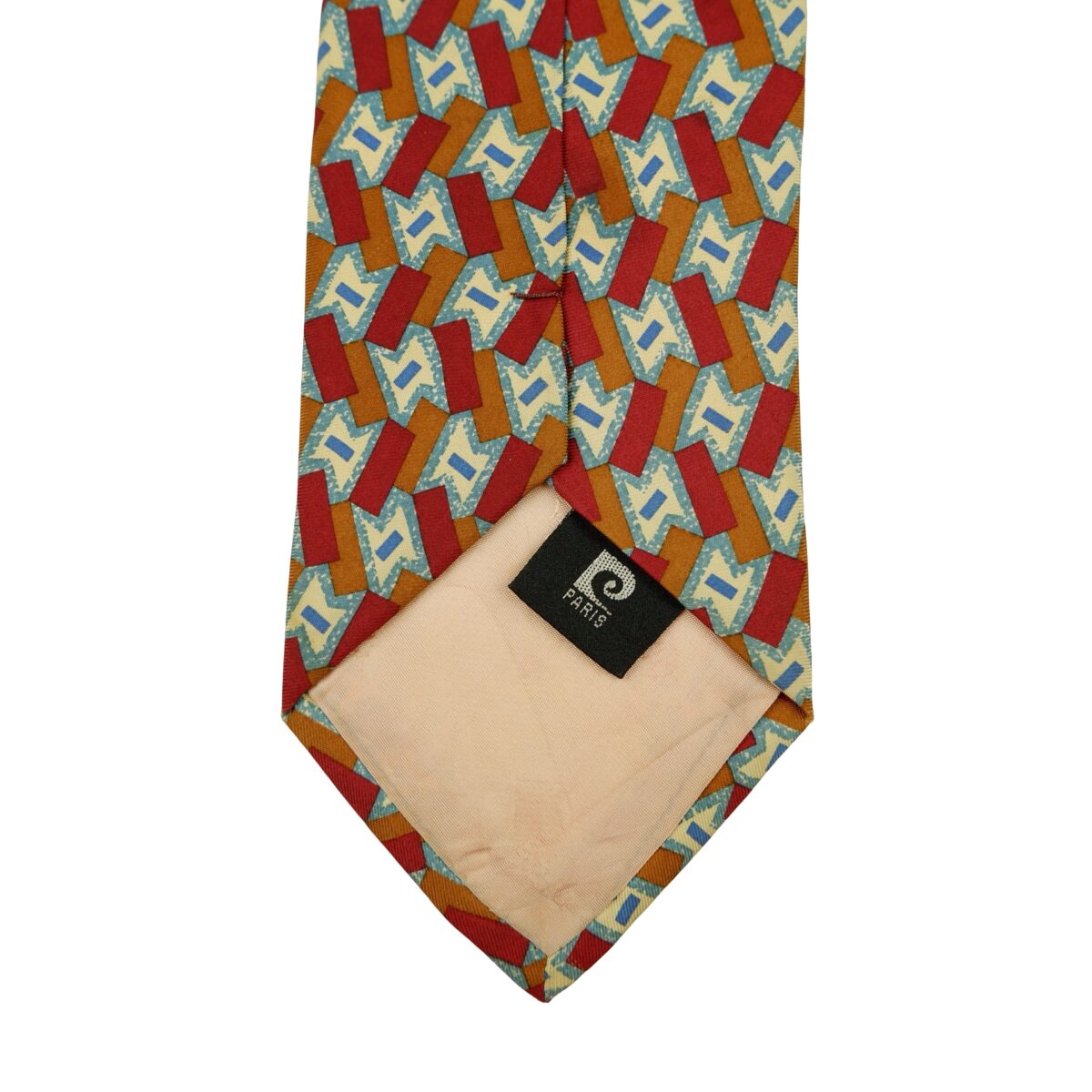 Pierre Cardin Tie Silk Multicolor Geometric (US Import Tax Included) | mesabb clothing Pierre Cardin Tie Silk Multicolor Geometric (US Import Tax Included) มุมที่ 8