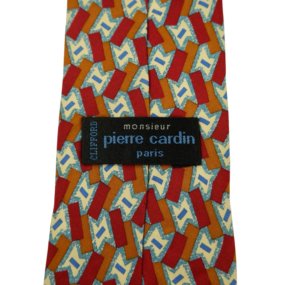 Pierre Cardin Tie Silk Multicolor Geometric (US Import Tax Included) | mesabb clothing Pierre Cardin Tie Silk Multicolor Geometric (US Import Tax Included) มุมที่ 9