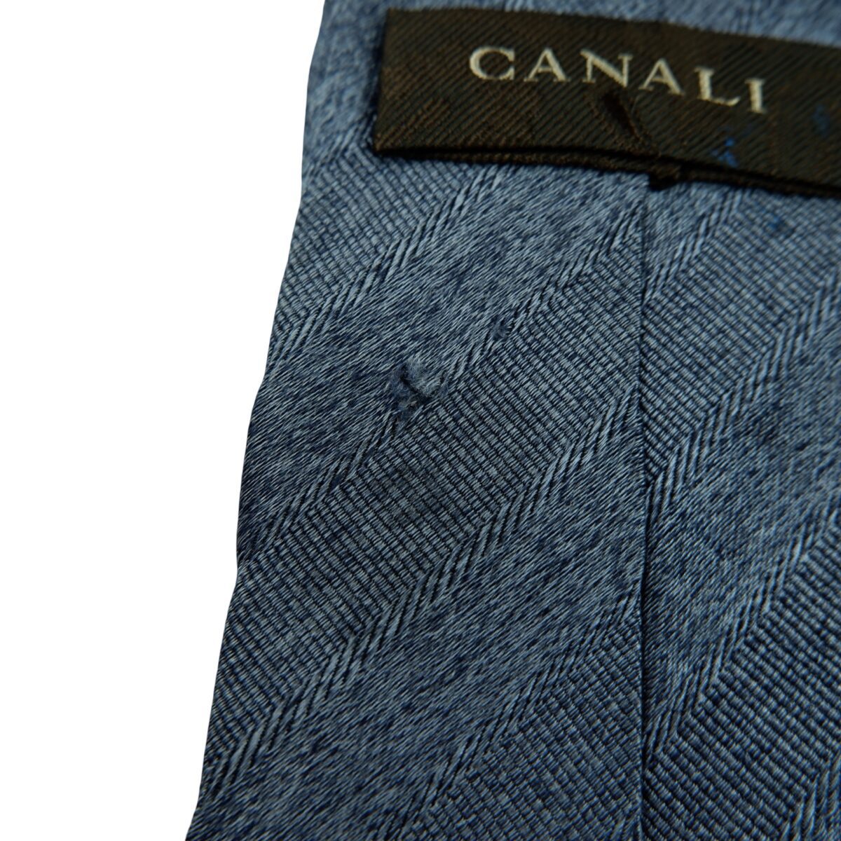 a16357 10 Canali Tie Silk Blue Italy (US Import Tax Included) มุมที่ 10