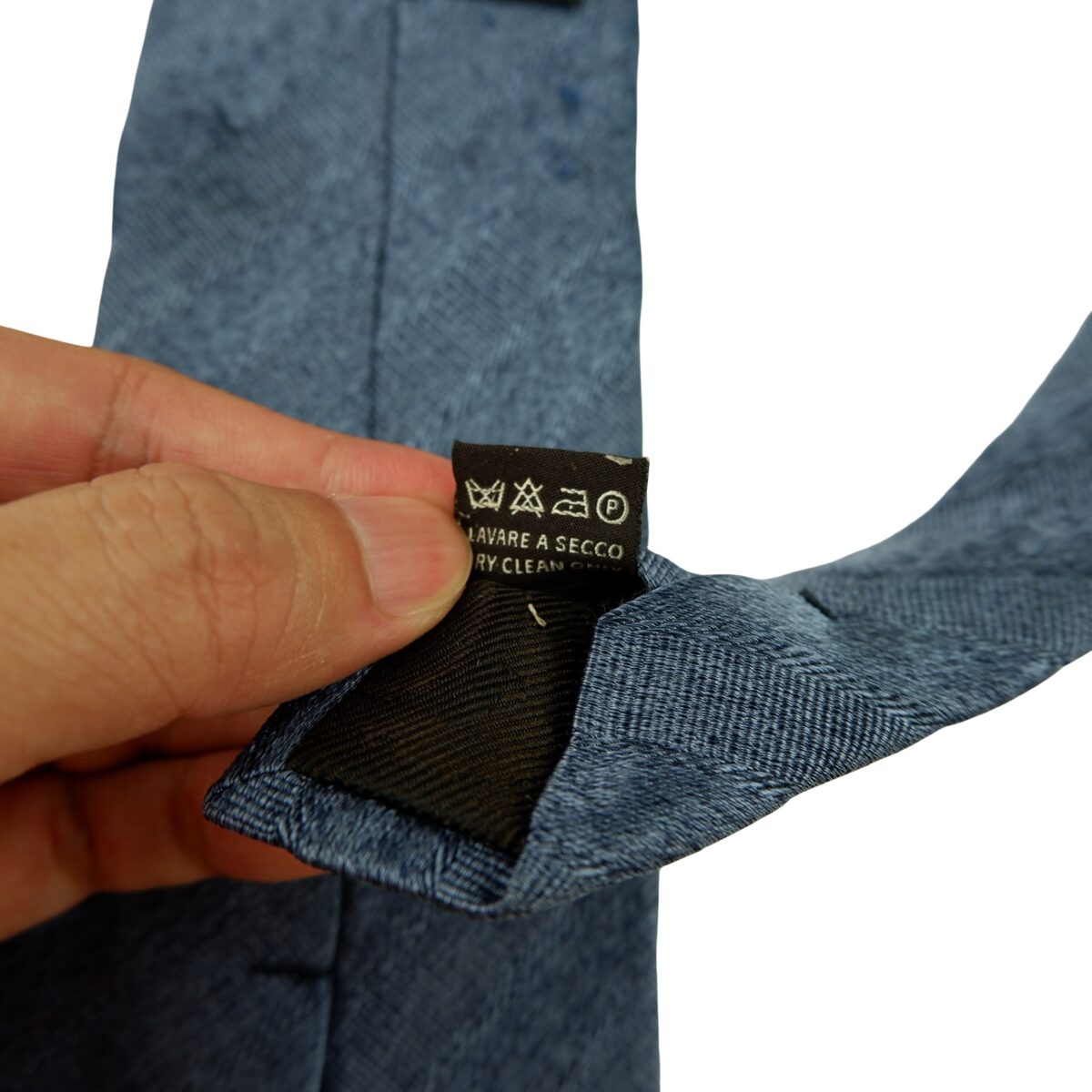 a16357 12 Canali Tie Silk Blue Italy (US Import Tax Included) มุมที่ 12