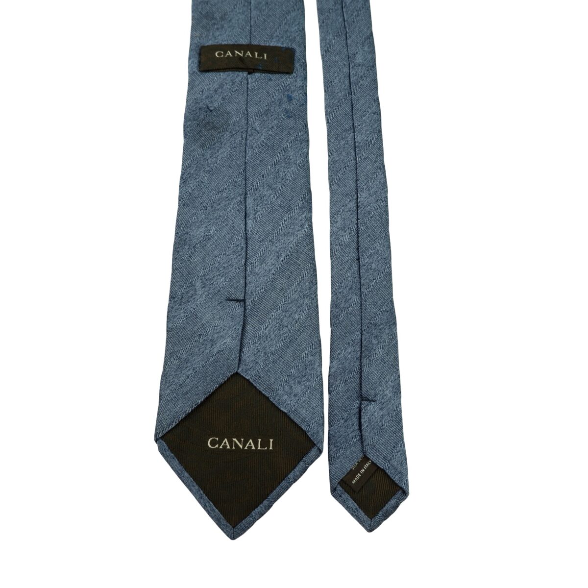 a16357 4 Canali Tie Silk Blue Italy (US Import Tax Included) มุมที่ 4