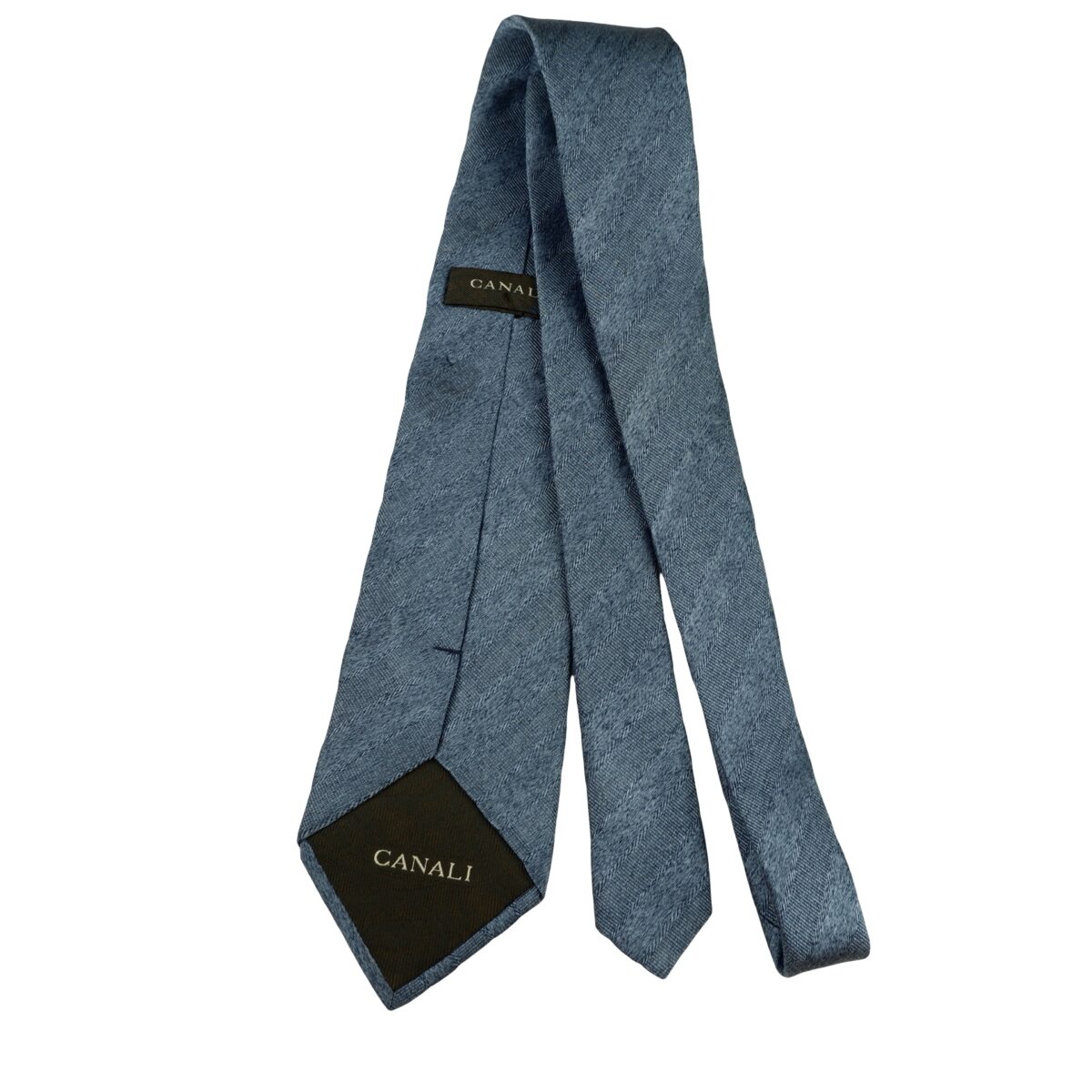 a16357 7 Canali Tie Silk Blue Italy (US Import Tax Included) มุมที่ 7