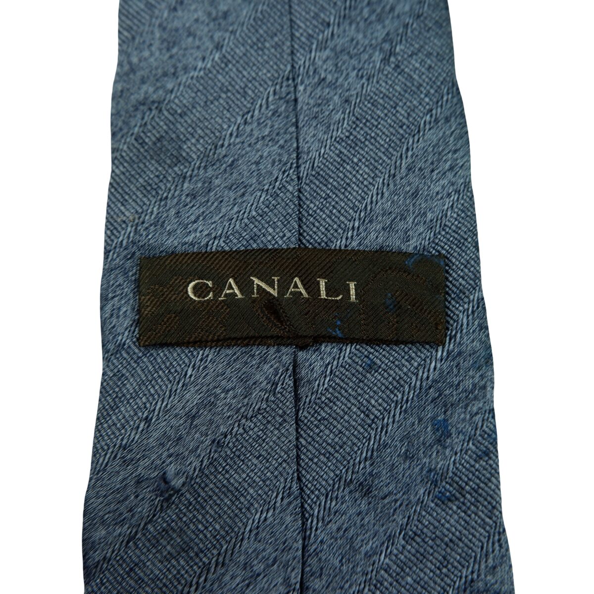 a16357 9 Canali Tie Silk Blue Italy (US Import Tax Included) มุมที่ 9