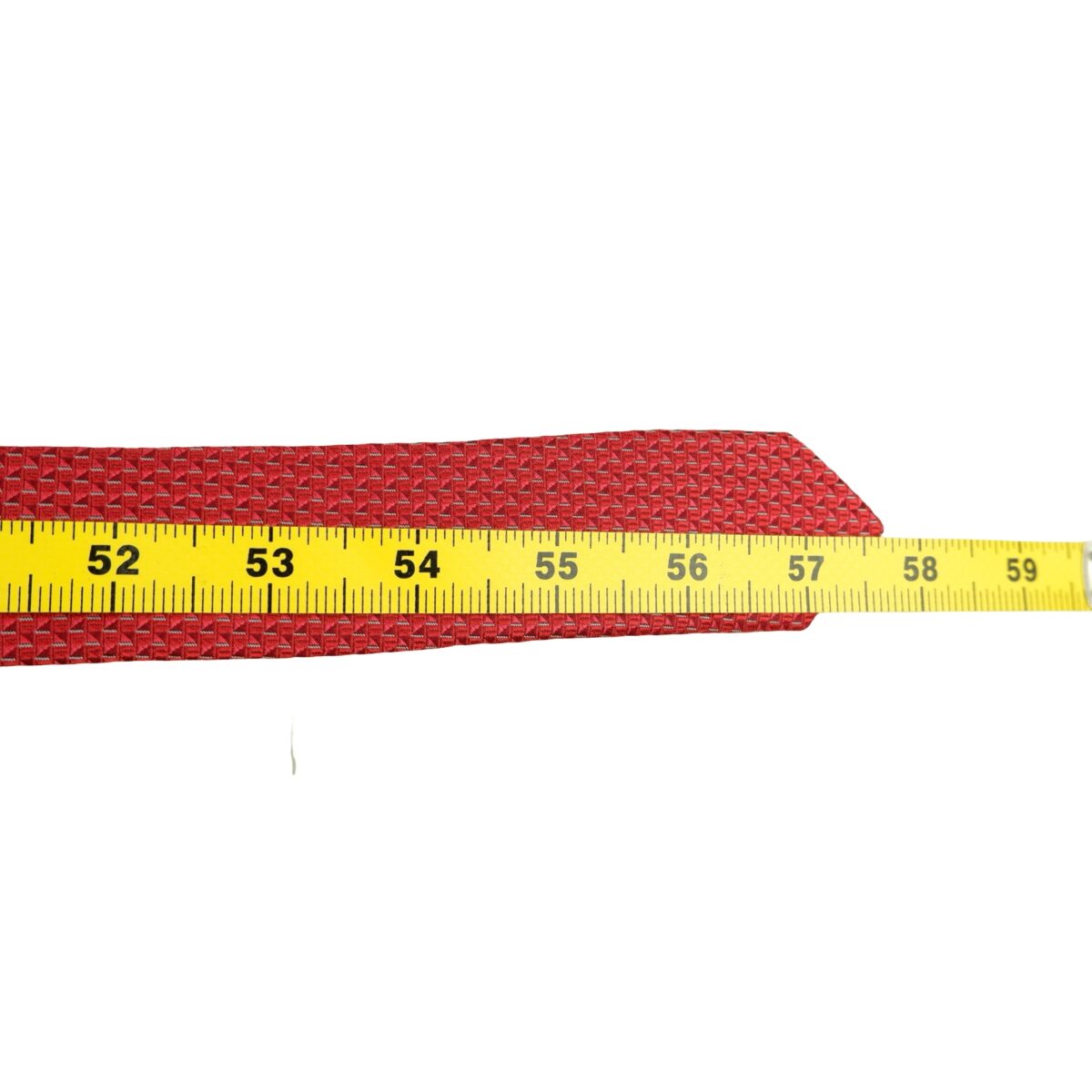 a16363 13 Aquascutum Tie Silk Red Geometric Korea (US Import Tax Included) มุมที่ 13