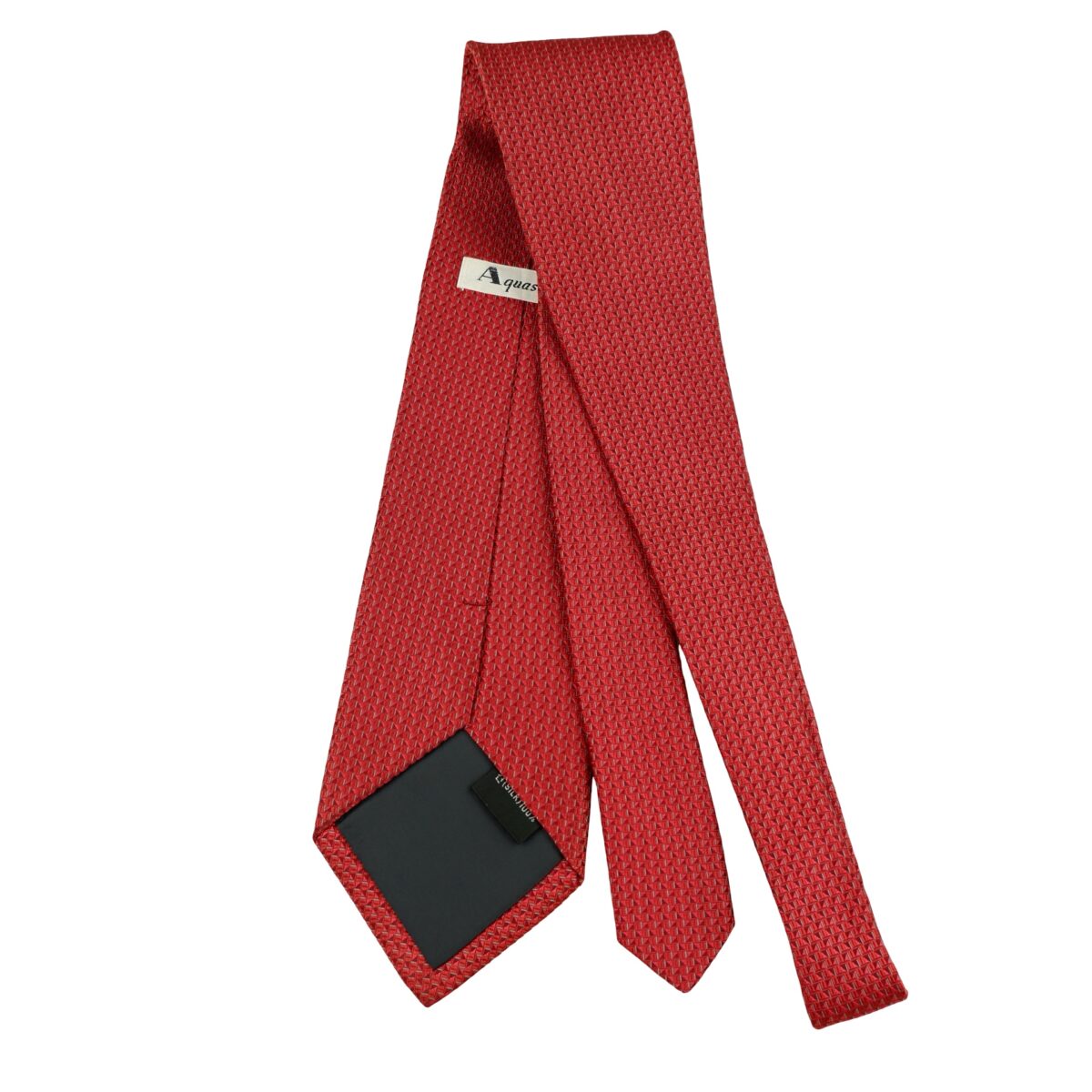 a16363 7 Aquascutum Tie Silk Red Geometric Korea (US Import Tax Included) มุมที่ 7