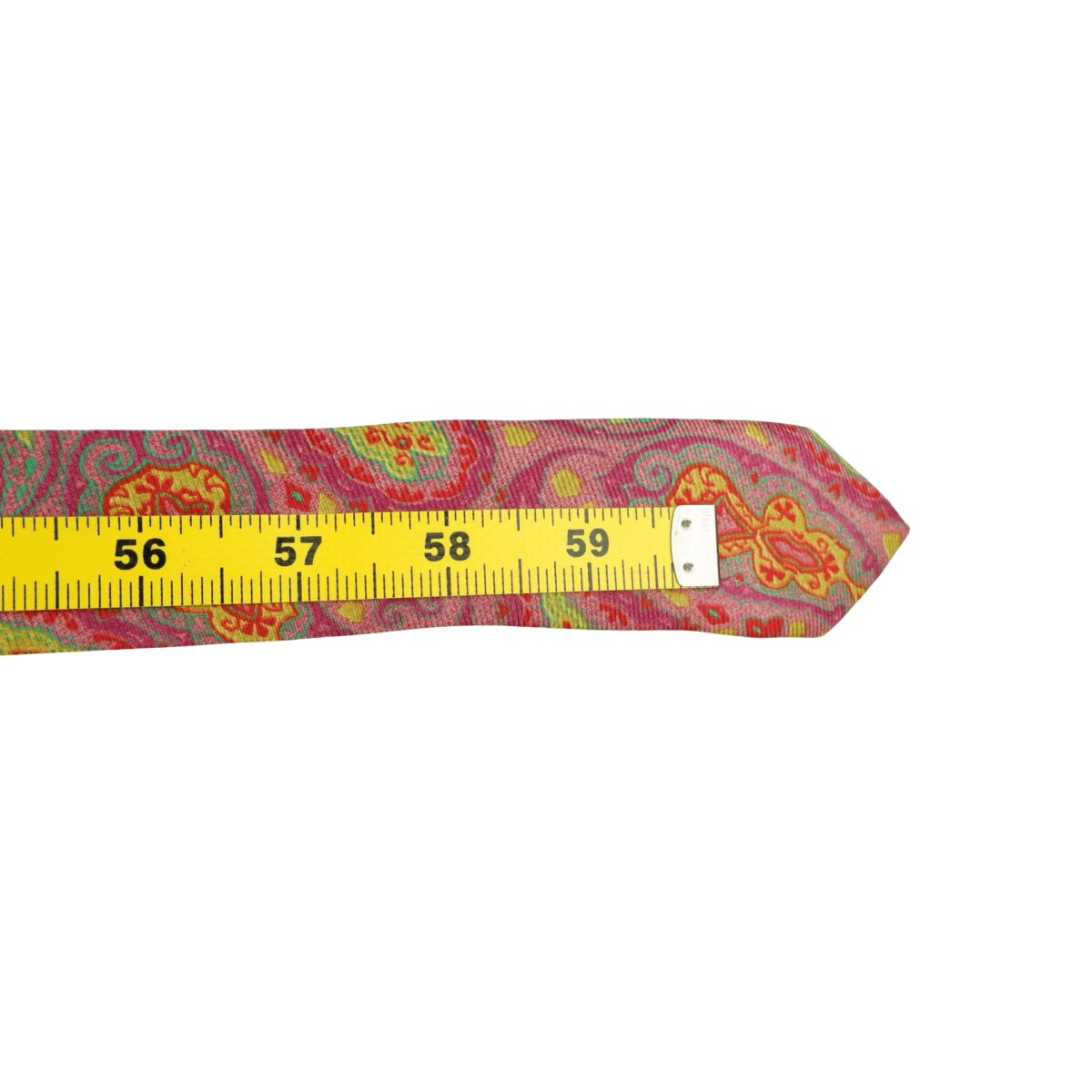 Etro Tie Silk Pink Paisley Italy (US Import Tax Included) | mesabb clothing Etro Tie Silk Pink Paisley Italy (US Import Tax Included) มุมที่ 13