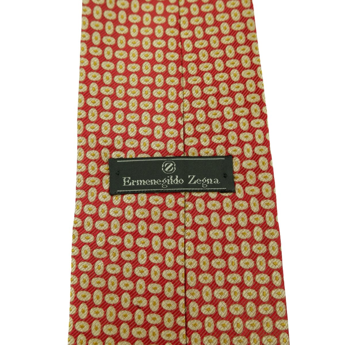 a16378 9 Ermenegildo Zegna Tie Silk Brown Geometric Italy (US Import Tax Included) มุมที่ 9