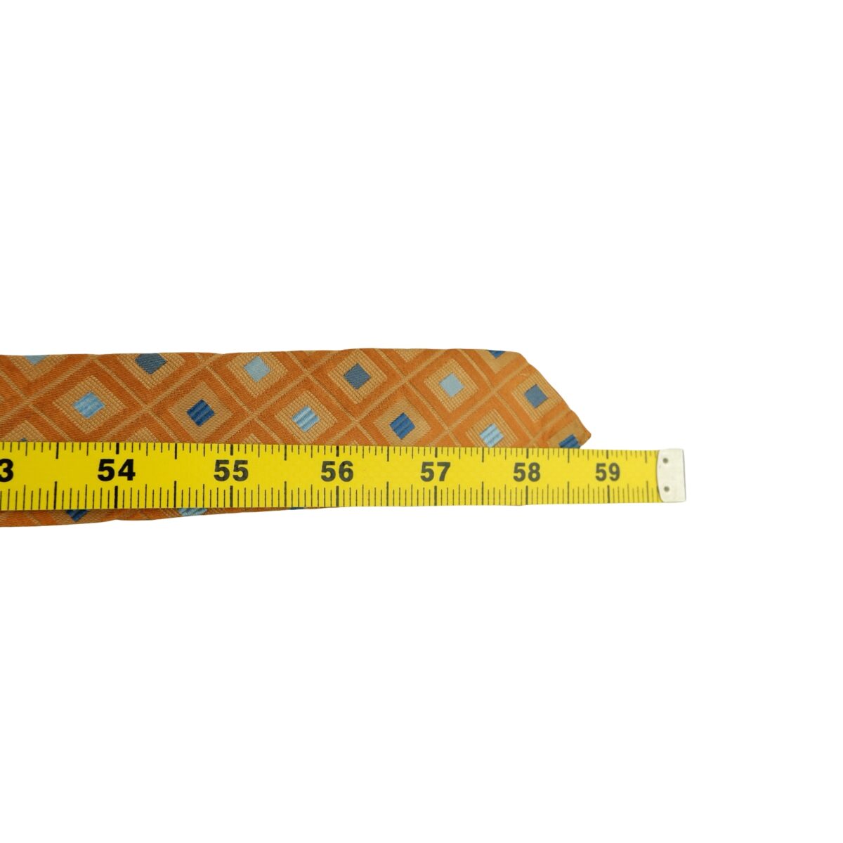 a16384 13 Hugo Boss Tie Silk Brown Geometric Italy (US Import Tax Included) มุมที่ 13