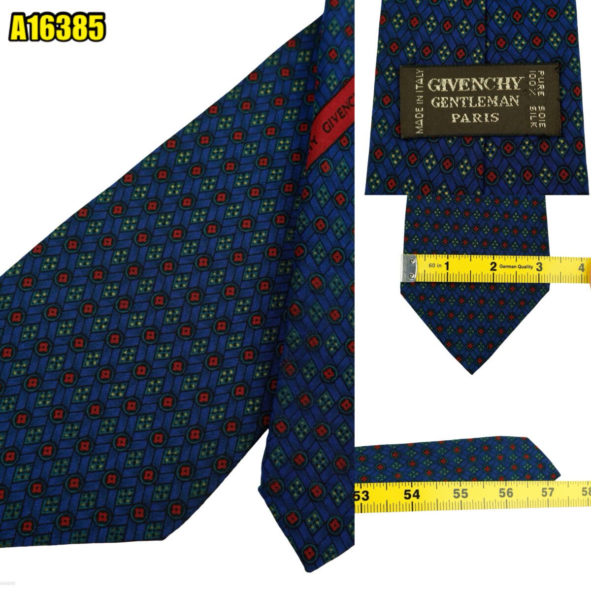 created by photogrid Givenchy Tie Silk Navy Geometric Italy (US Import Tax Included) มุมที่ 1