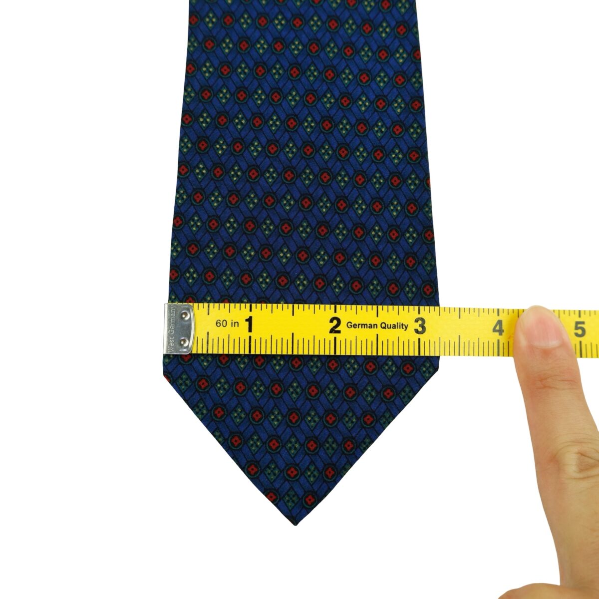 a16385 13 Givenchy Tie Silk Navy Geometric Italy (US Import Tax Included) มุมที่ 13