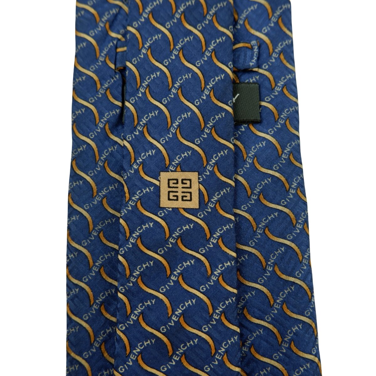 a16396 10 Givenchy Tie Silk Blue Geometric Italy (US Import Tax Included) มุมที่ 10