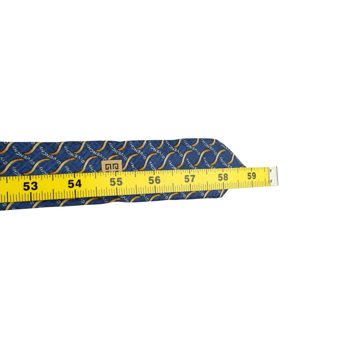 a16396 14 Givenchy Tie Silk Blue Geometric Italy (US Import Tax Included) มุมที่ 14