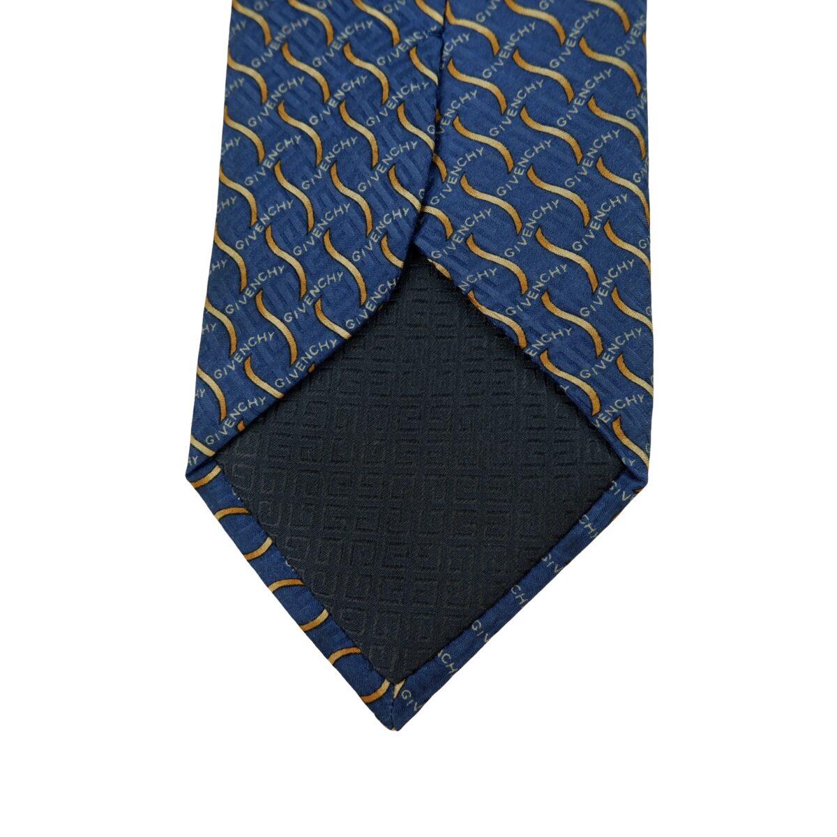 a16396 8 Givenchy Tie Silk Blue Geometric Italy (US Import Tax Included) มุมที่ 8