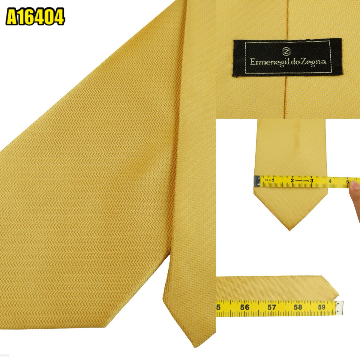 created by photogrid Unbrand Tie Silk Gold Italy (US Import Tax Included) มุมที่ 1